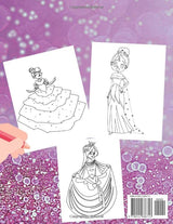 Princess Coloring Book: Cute And Adorable Princess Coloring Book For Girls Ages 3-9 WoodArtSupply