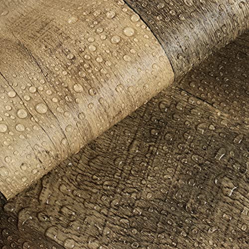 WESTICK Wood Contact Paper Removable Wood Wallpaper Peel and Stick Countertops Wooden Contact Paper Waterproof Wood Wall Paper Roll for Kitchen Walls WESTICK