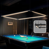 Solvita Pool Table Light –Premium LED Billiard Light, Flicker-Free, Adjustable Height & 360° Rotatable Design – Bright White 3000K (Rectangle 49.6 x 25 inch) Solvita