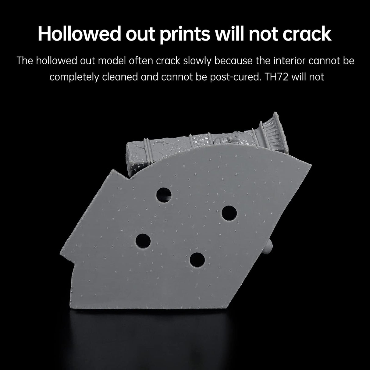 RESIONE 3D Printer Resin, TH72 Flexible Tough Resin with Long-Lasting Toughness and High Elongation, 3D Printing Impact Resistant for Figurines (Medium Grey 1KG) RI RESIONE