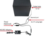 Smart Control Resin 3D Printer Enclosure with Ventilation Kit + UV Curing Light Compatible with ANYCUBIC Photon Mono 2, ELEGOO Mars 4 MSLA, Neptune 3 Pro, Ender 3 3D Printer Upgrade DODOBEI