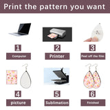 126 pcs Sublimation Earring Blanks Bulk Double-Sided MDF 42 pcs Wood Blank Sublimation Earring with 42 Earring Hooks and 42 Jump Rings for Sublimation Earrings Printing AiDiYGECO