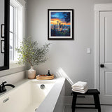 ARNLRDYA Seattle Landscape Paint by Numbers for Adults, Space Needle Landmarks Paint by Number Kits, City Sunset Acrylic Painting on Canvas for Gift Home Decor(16x20inches, No Frame) ARNLRDYA