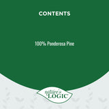 Nature's Logic 100% Natural Pine Pellet Cat Litter - 100% Ponderosa Pine, Dust-Free, Unscented, Biodegradable - Safe for Cats, Kittens, Reptiles & Small Pets - Highly Absorbent - 12 lb Bag NATURE'S LOGIC