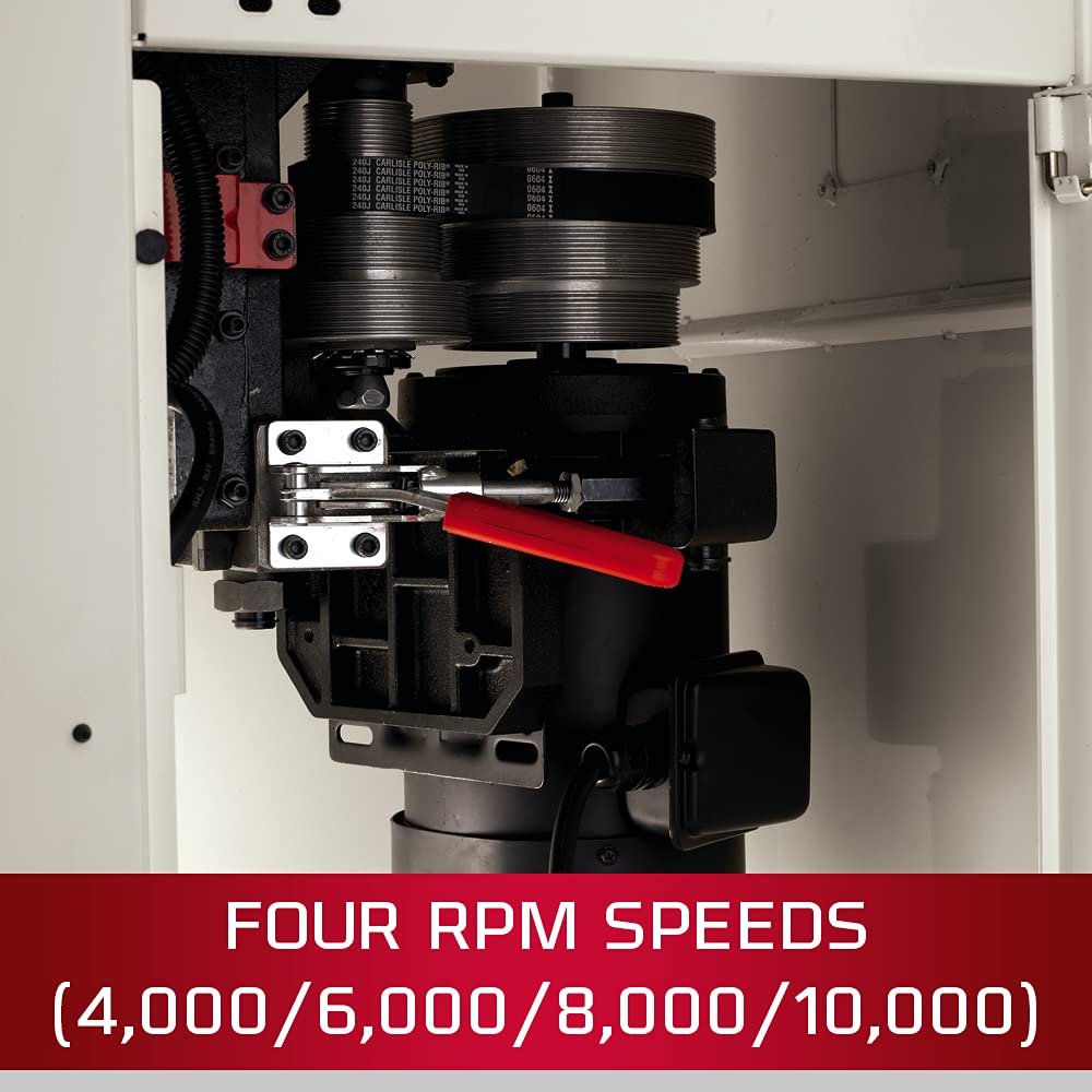 JET 5-HP Spindle Shaper, 32-1/4" x 26-3/4" Table, 1Ph 230V (JWS-35X5-1) - WoodArtSupply