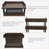 tonchean Record Player Stand, 4 Tier Wooden Turntable Stand, Modern Vinyl Record Storage Cabinet Holds Up to 200 Albums Vinyl Holder Display Shelf for Bedroom Living Room tonchean