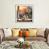 SJUTOUCI Diamond Painting Kits for Adults, Rose Flower Diamond Art Kits for Beginners, 5D DIY Full Drill Gem Craft Art for Home Decor Gift 11.8x11.8 inch SJUTOUCI