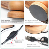 EHERDM Electric Bead Spinner Wood Beaded Bowl with 3 Trays and 2 Beading Needles Automatic Speed and Direction Adjustment Quick Beading Tools for Jewelry Making Kit EHERDM