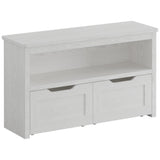 IRONCK Toy Storage Organizer for Boys and Girls with Drawers, Floor Toy Box with Wheels and Open Shelf, Storage Chest for Nursery, Playroom and Bedroom, White IRONCK