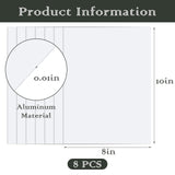 ZYNERY 8 PCS Sublimation Blanks Aluminum Sheet, 8 x 10 Inch Photo Metal Sheet Wall Poster Frame Sublimation Blank for Metal Sign, Room Decor, Wall Decor, Birthday Gift ZYNERY