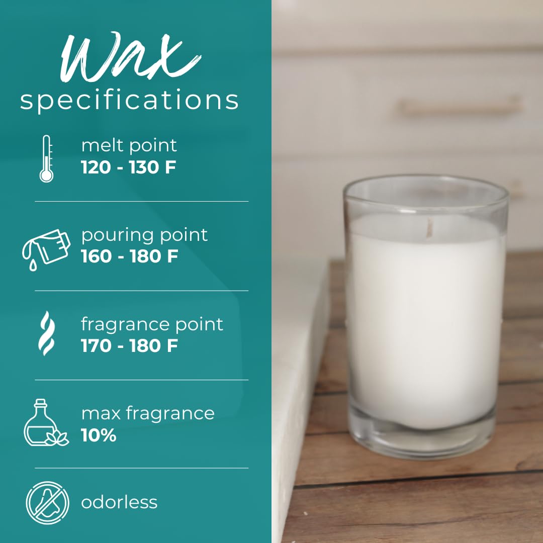 Direct Candle Supple Apricot Wax for Candle Making, 10lb Apricot Candle Wax Beads, Creamy Blend for High Load Fragrance Formulation, Candle Making Supplies Direct Candle Supply