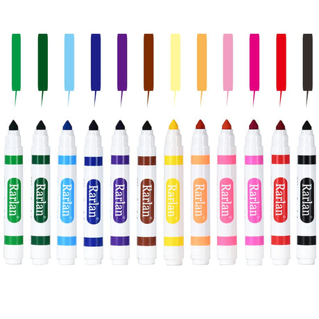 Rarlan Washable Markers Bulk, Markers for Kids, Bulk pack, 12 Colors, 240 Count Rarlan