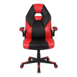 RS Gaming™ RGX Faux Leather High-Back Gaming Office Chair, Black/Red, BIFMA Compliant Realspace