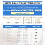 Artoid Mode Light Brown Table Runner, Seasonal Fall Washable Kitchen Dining Table Decoration for Home Party Decor 13x72 Inch Artoid Mode