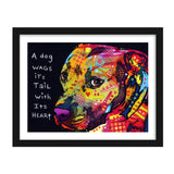 DIY 5D Diamond Painting by Number Kits，Crystal Rhinestone Diamond Embroidery Paintings for Adults and Beginner Diamond Arts Craft Home Decor Gratitude Pitbull Diamond Painting CANFLASHION