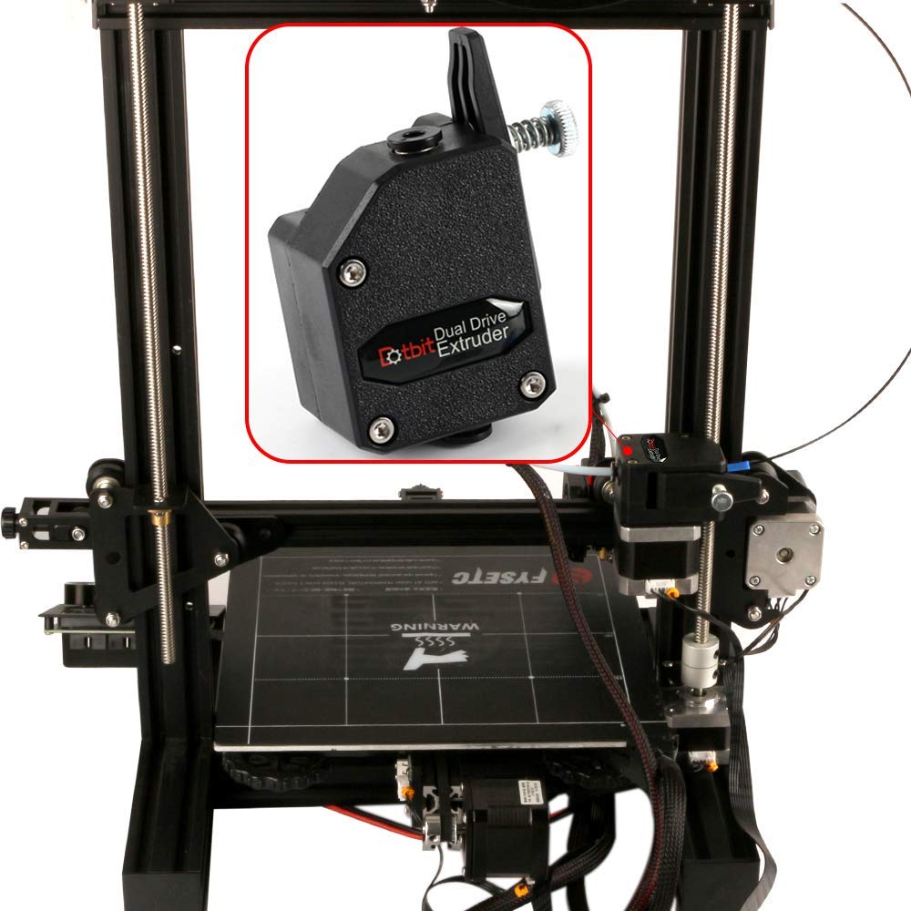 3Dman Dual Drive Bowden Extruder Universal Geared Extruders for Ender 3 V2, Ender 3 Pro, Ender 3 Series, CR10 Series, Mega S, Tevo Tornado, Wanhao D9, Anet A8 E10, Prusa I3 and DIY 3D Printer - WoodArtSupply