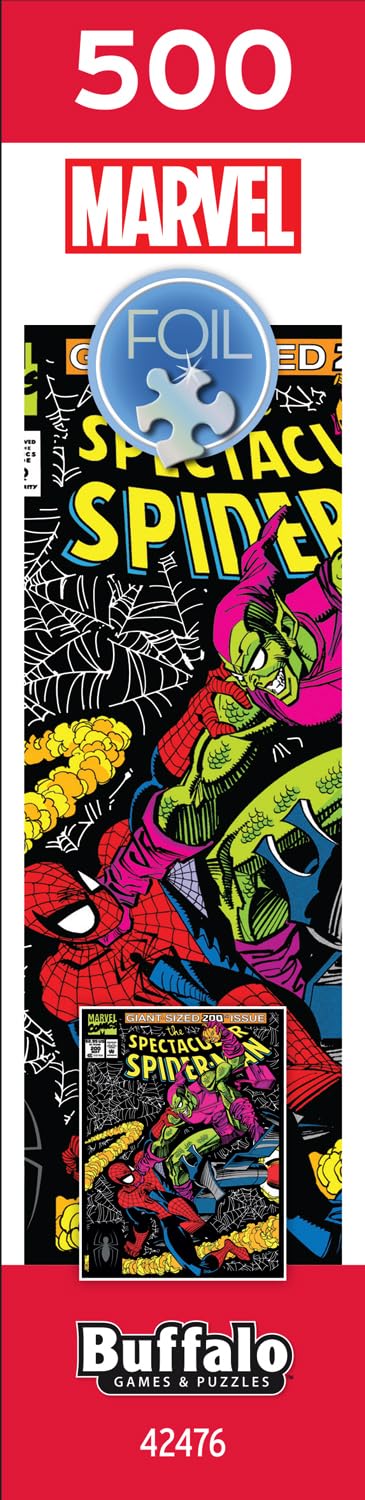 Buffalo Games - Foil Puzzle - Marvel's The Spectacular Spider-Man - 500 Piece Jigsaw Puzzle Buffalo Games