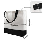 OKBA 3 pcs Sublimation Tote Bags,polyester tote bags for sublimation, blank canvas tote bags for DIY Crafting and Decorating 15 * 18.5 * 4 in OKBA