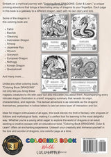 Coloring Book DRAGONS: Color & Learn (Color While You Learn) WoodArtSupply