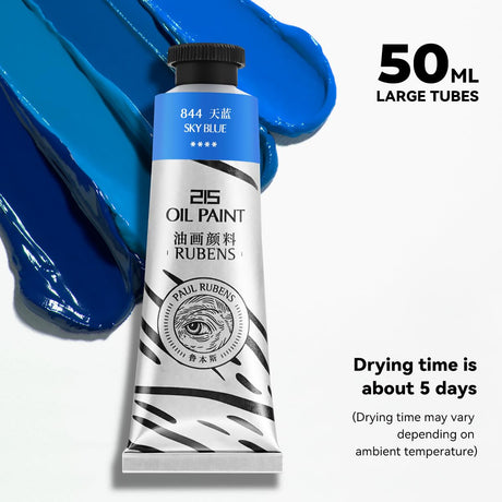 Paul Rubens Oil Paint, 20 Colors*50ml LargeTubes, Professional Oil Colors with High Saturation, Creamy Texture and Consistency,Art Supplies for Artists, Students, Beginners-B Set Paul Rubens
