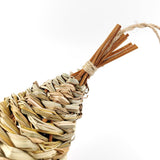 TIHOOD 4PCS 9.2 x 4 Inches Hand Woven Hummingbird House,Bird Hut and Hummingbird Houses Nest, Small Hanging Bird & Chickadee House for Finch & Canary in Outdoor TIHOOD