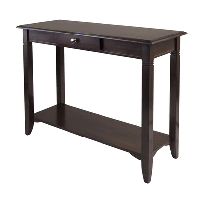 Winsome Nolan 30 x 40 x 15.98-Inch Composite Wood Console Table With Drawer, Cappuccino (40640) - WoodArtSupply