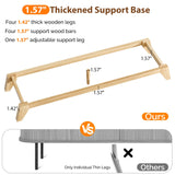 VINGLI Fluted Dresser 6 Drawer, Wood Dresser for Bedroom with Rounded Edges, Mid Century Modern Dressers 47" Long Chest of Drawers, Natural Wood Color, 46.8" W*15.6" D*31" H VINGLI