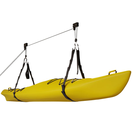 Kayak Storage Hoist - Overhead Pulley System with 125lb Capacity for Canoes, Bikes, Ladders, and More - for up to 12-Foot Ceilings by Rad Sportz RAD Sportz