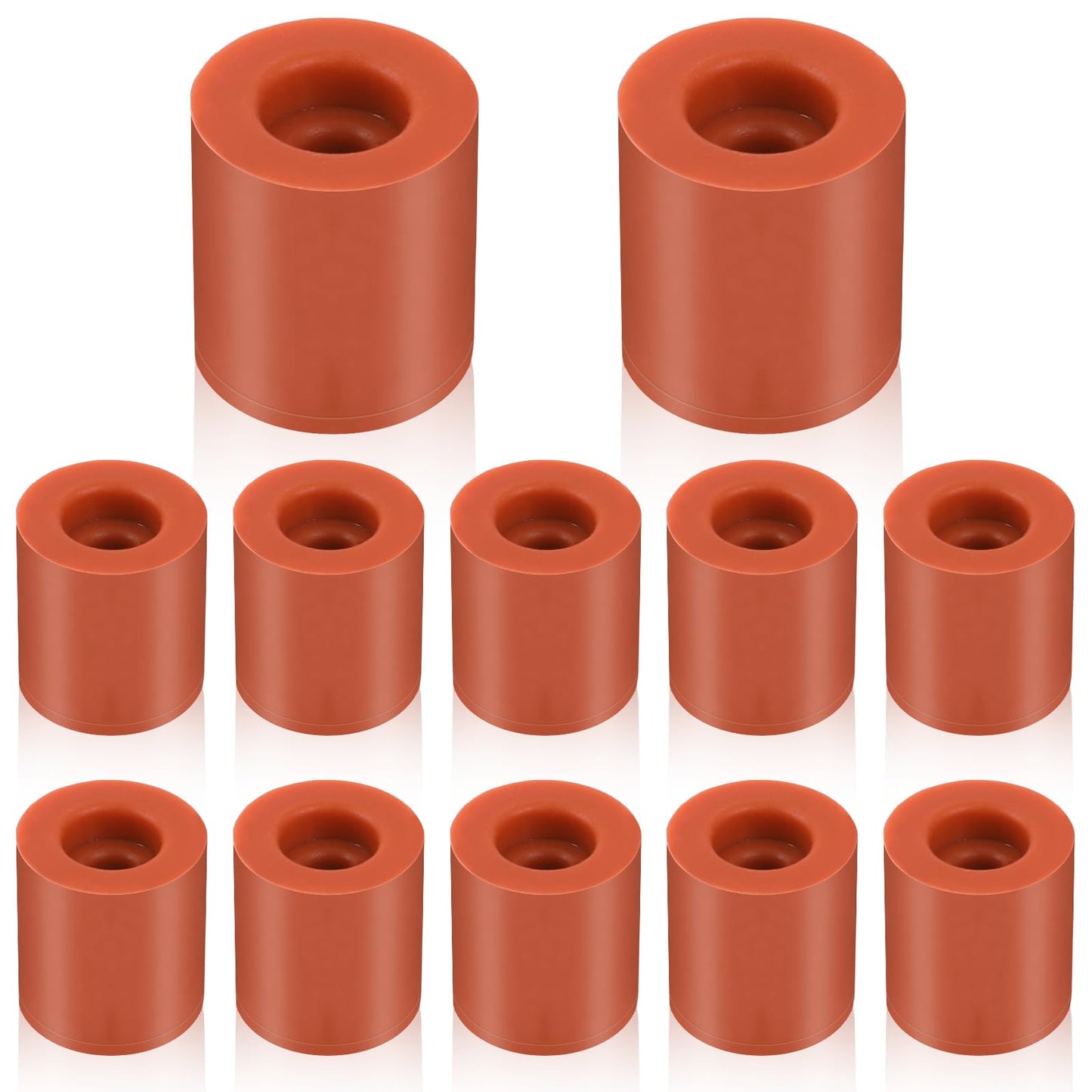 12 Pcs 3D Printer Silicone Solid Bed Mounts Heat-Resistant Silicone Leveling Column 3D Printer Heatbed Parts Heat Buffer Silicone Heat Bed Parts for Ender 3 CR-10 Series(0.7 Inch) - WoodArtSupply