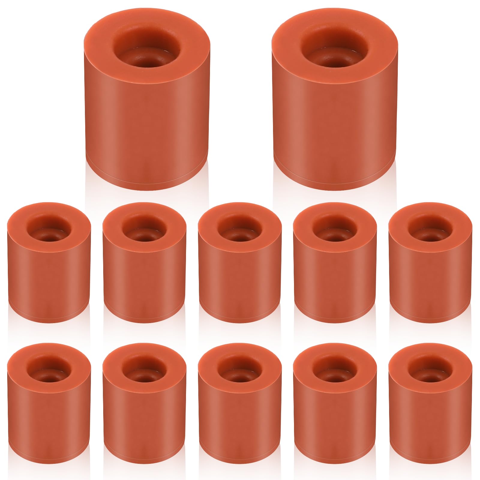 12 Pcs 3D Printer Silicone Solid Bed Mounts Heat-Resistant Silicone Leveling Column 3D Printer Heatbed Parts Heat Buffer Silicone Heat Bed Parts for Ender 3 CR-10 Series(0.7 Inch) - WoodArtSupply