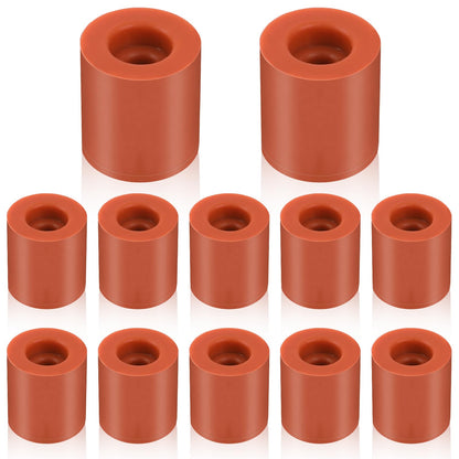 12 Pcs 3D Printer Silicone Solid Bed Mounts Heat-Resistant Silicone Leveling Column 3D Printer Heatbed Parts Heat Buffer Silicone Heat Bed Parts for Ender 3 CR-10 Series(0.7 Inch) - WoodArtSupply