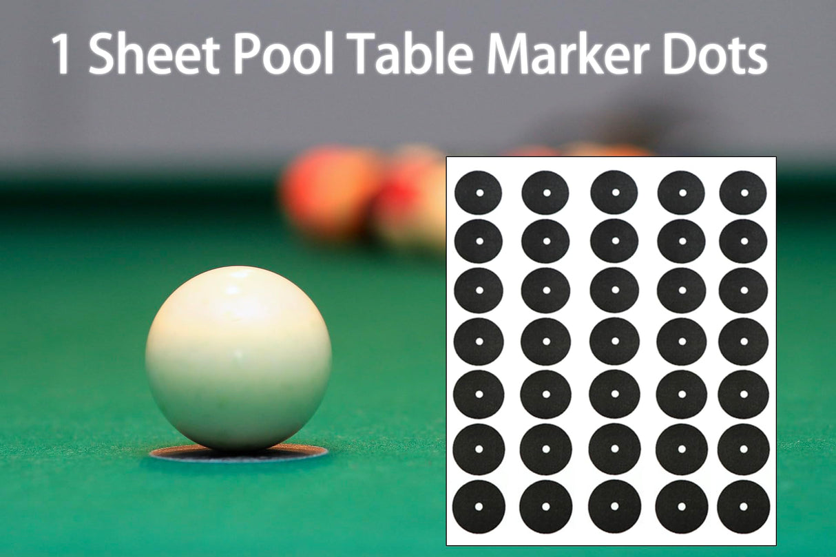 LeFeng Pool Table Marker Dots, Billiard Spot Position Stickers, Billiard Accessories(1 Sheet Pool Table Marker Dots) LeFeng Sports
