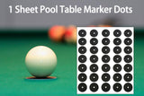 LeFeng Pool Table Marker Dots, Billiard Spot Position Stickers, Billiard Accessories(1 Sheet Pool Table Marker Dots) LeFeng Sports