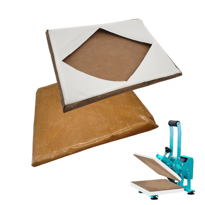 SANSHARE 2 Pcs Reusable Teflon Heat Press Platen Covers 15x15 Inch for Heat Press Machine Platen Wrap - Protector for Sublimation - Heat Resistant, Ink Resistant
