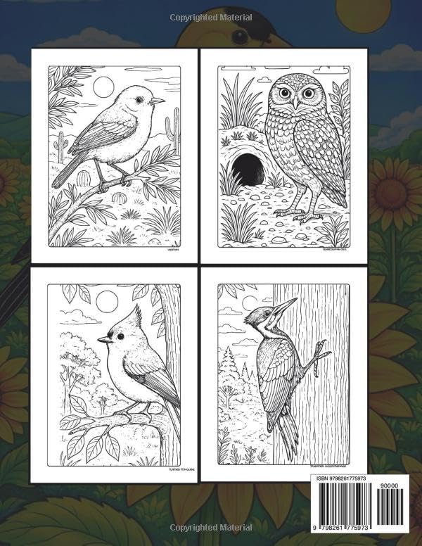 Wildlife Matters Volume 4 North American Birds: An Adult Coloring Book of Songbirds, Raptors, Owls & Fowl WoodArtSupply