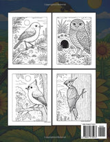 Wildlife Matters Volume 4 North American Birds: An Adult Coloring Book of Songbirds, Raptors, Owls & Fowl WoodArtSupply