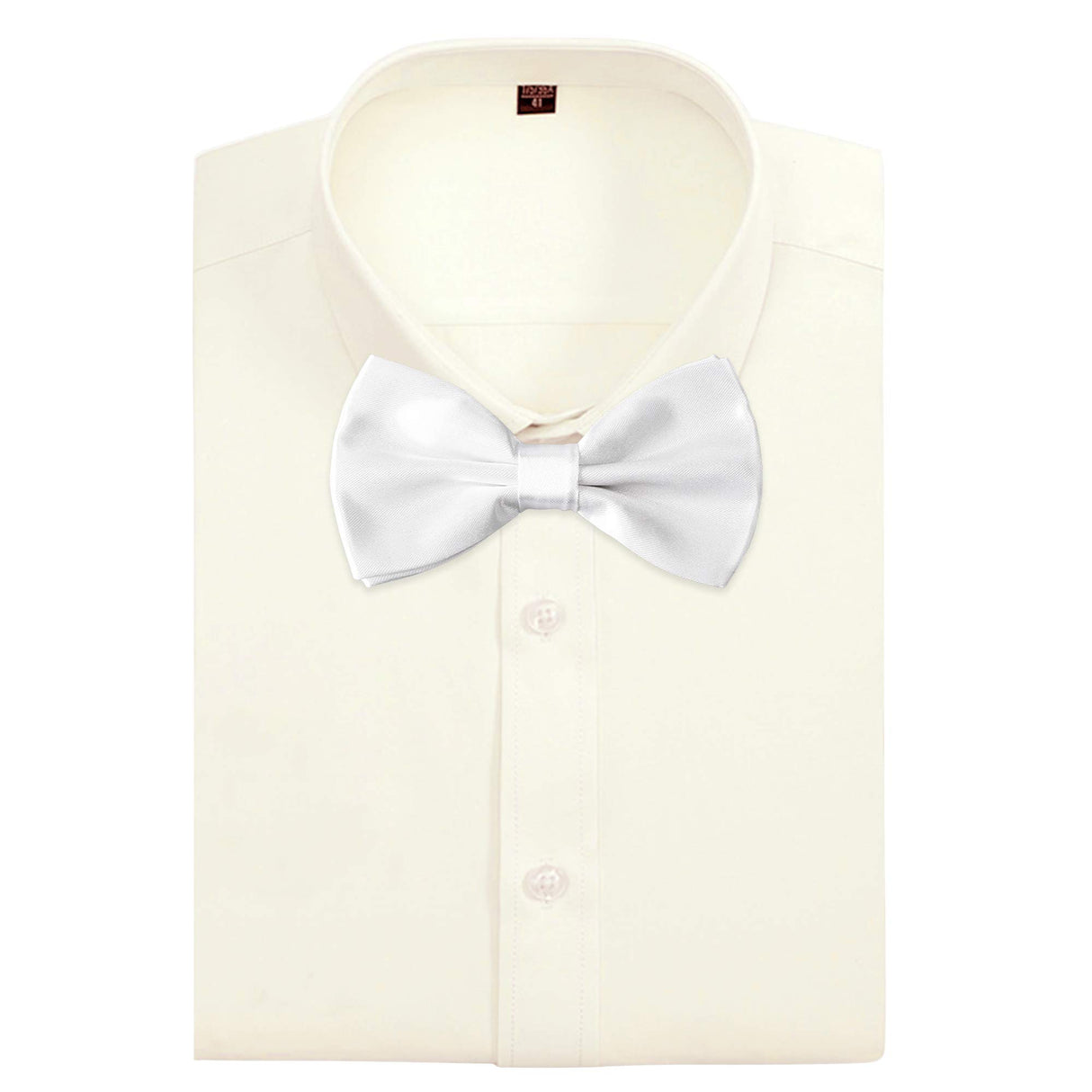 AVANTMEN Men's Bowties Formal Satin Solid - 12 Pack Bow Ties Pre-tied Adjustable Ties for Men Many Colors Option in bulk AVANTMEN