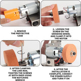 Baisiky Mini Belt Sander-Electric Bench Grinder Grinding Machine, 7 Adjustable Speed Grinder Polisher Knife Sander Tool for DIY Woodworking, Metal, Baisiky