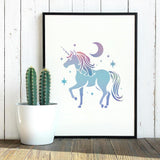 Unicorn Stencil for Painting 11.8 x 11.8 Inch Reusable Plastic Unicorn Template for Painting on Wall Wood Furniture Fabric Canvas, DIY Craft Stencil DOODLREAM
