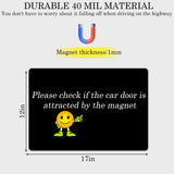 OUCPC Black Blank Car Magnets with 40 mils, 1 Pack 17” x 12” Car Magnets and Decals, Rounded Corners Car Door Magnets, Magnet for Car to Advertise Business, Prevent Car Scratches & Dents OUCPC