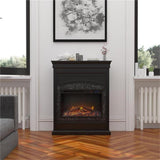 Ameriwood Home Lamont Electric Fireplace, Black Ameriwood Home