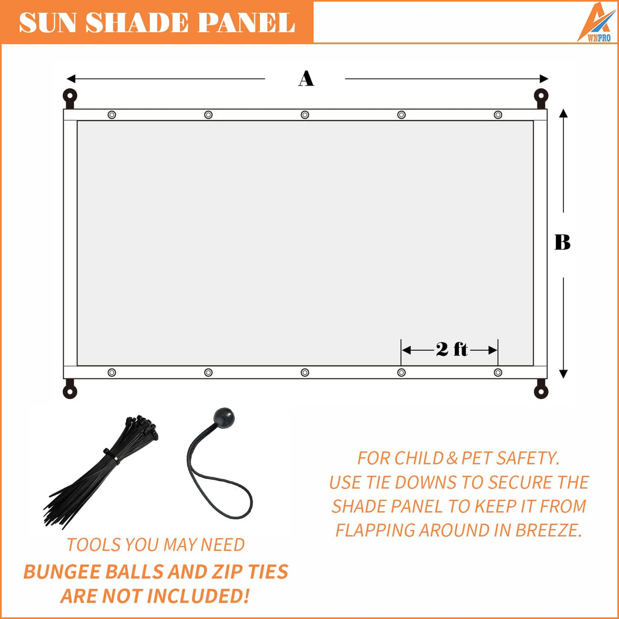 AwnPro 16' x 18' Outdoor Pergola Shade Cover Canopy for Patio Deck Porch Backyard Gazebo Replacement Shade Cover with Spaced Grommets Weighted Rods (Light Gray) AwnPro