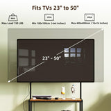 23 Inch to 50 Inch Floor Small Corner TV Stand with Storage Shelves for Living Room Bedroom, Universal Floor Television Stands with Mount, Brown TV Table Desk Shelf for Small Spaces,Patent Pending Cottage Charm