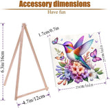 TCDZMYGS 4 Pack Paint by Numbers Kit for Adults Beginner, Hummingbird Butterfly Easy Paint by Number Kits with Framed, Flowers DIY Acrylic Oil Painting by Numbers for Home Wall Decor 10 x 10 inch TCDZMYGS