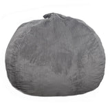 Bean Bag Chair 3Ft Luxurious Faux Rabbit Fur Memory Foam Bean Bag Chairs for Adults/Teens with Filling,Ultra Soft Faux Fur Fabric, Round Fluffy Sofa for Living Room Bedroom College Dorm (Grey) Kisoy