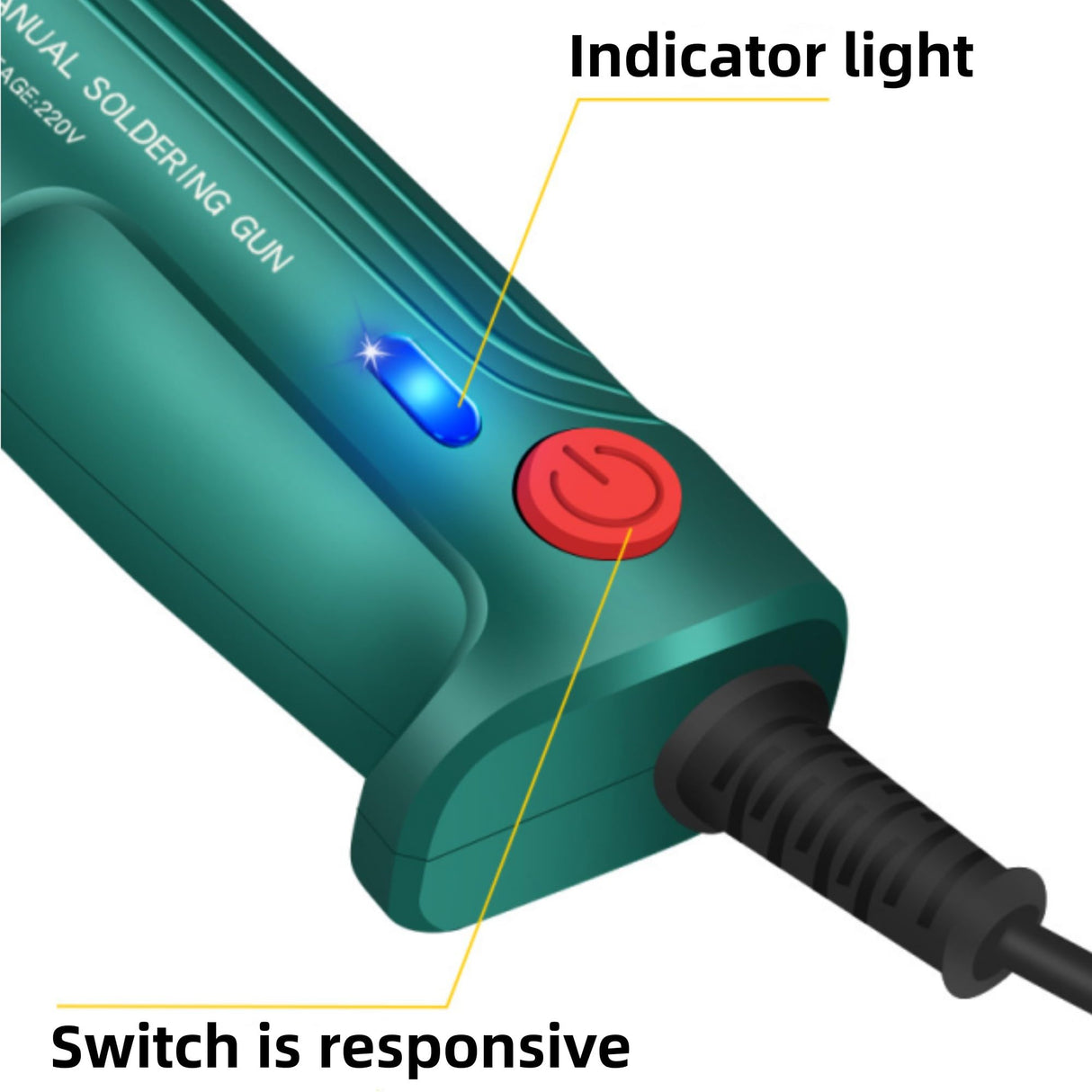 Multi-Function Soldering Iron Soldering Gun Set, 60W External Heating Soldering Gun Kit with Adjustable Temp Up to 480℃, Auto Send Tin Soldering Kit for Electronics Welding Repair DIY (5-Piece set) WoodArtSupply