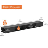 FITUEYES Black Floating TV Shelf 70 inch, Entertainment Center Wall Mounted Media Console Shelf for Living Room, Bedroom FITUEYES