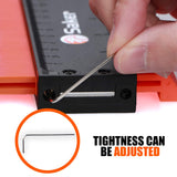 Saker Miter Saw Protractor&Saker Contour Gauge (5 Inch Lock) Profile Tool Saker