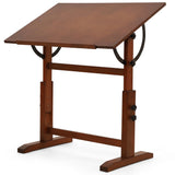VISWIN Wood Drafting Table for Adults, 24'' x 35" Drawing Table with Adjustable Height & Angle for Art Studio, Solid Pine Wood Artist Desk for Drawing, Drafting, Writing, Reading, Sketching VISWIN