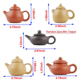 NWFashion Chinese Wooden Rosewood 11" Curio Cabinets Shelf+3PCS Mini Redware 2.5" Teacup (Plum) NWFashion